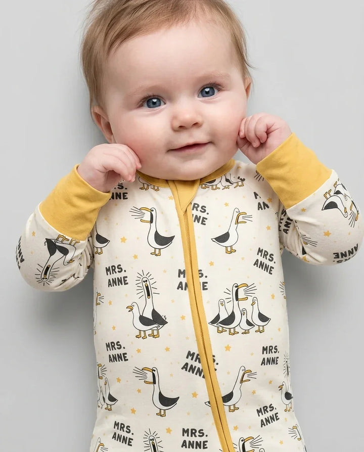 Custom Funny Seagulls Teacher Bamboo Convertible Zippy