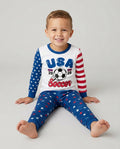 USA Soccer Cup Bamboo Two Piece Long Sleeve Pajama Set