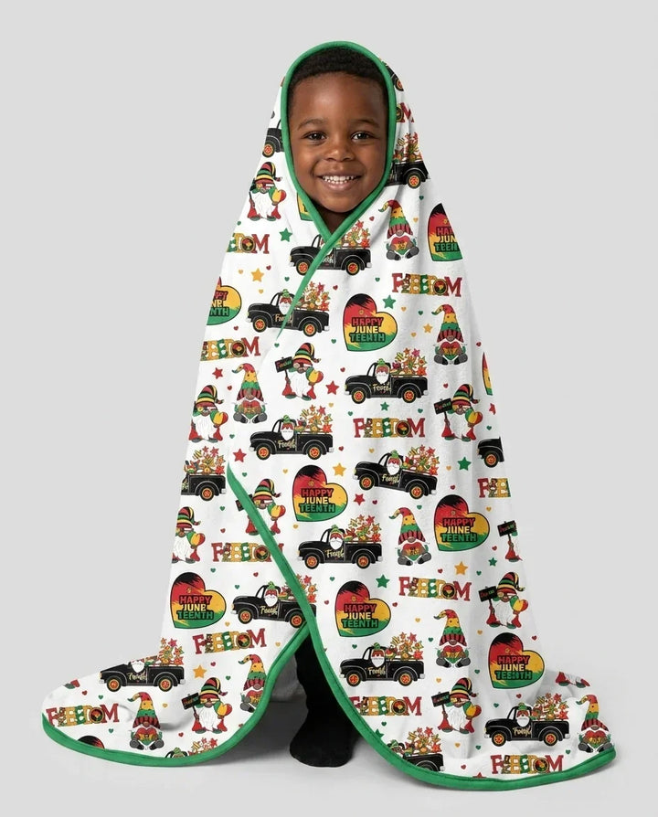 Gnome Happy Juneteenth Bamboo Blanket