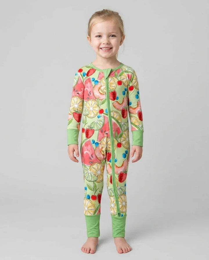 Sweet Summer Fruits Family Matching Bamboo Convertible Zippy