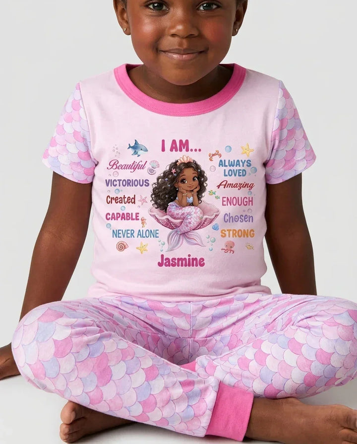 Conjunto de pijama de dos piezas de bambú de manga corta, plantilla personalizada
