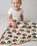 Vroom Vroom Monster Truck Bamboo Blanket