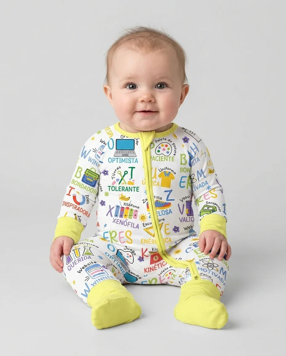 You Are Spanish Alphabet Version Bamboo Convertible Zippy