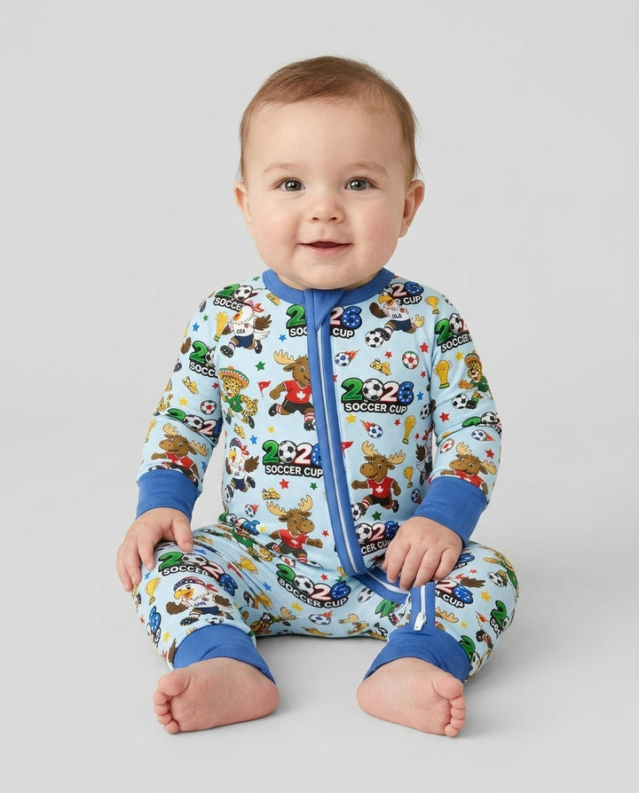 Soccer Cup Cute Mascots Bamboo Convertible Zippy