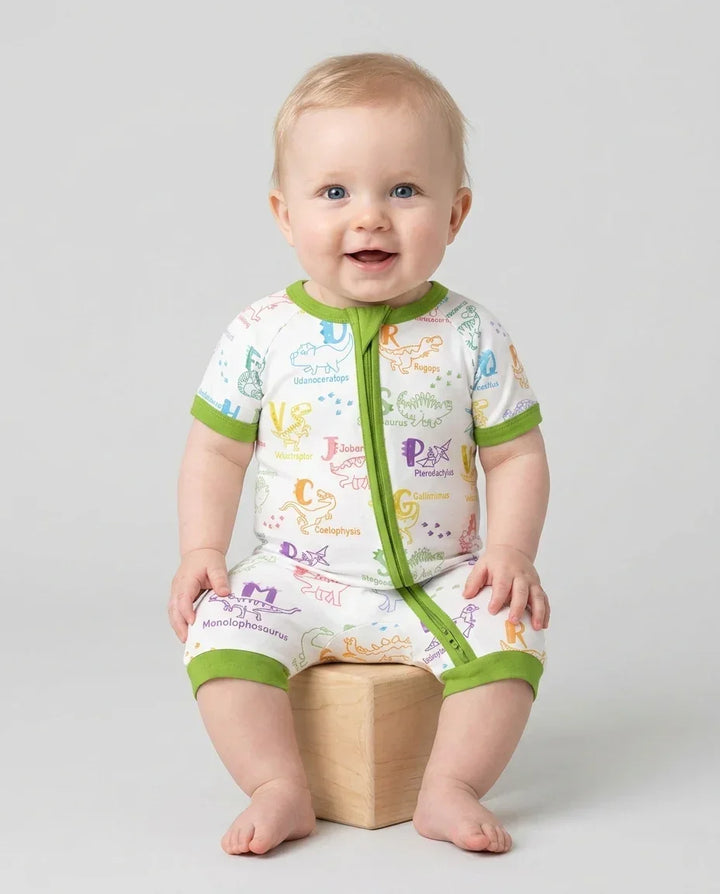 Dino Alfabeto ABC Bamboo Shorty Cremallera