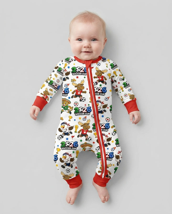 Soccer Cup Cute Mascots Bamboo Convertible Zippy