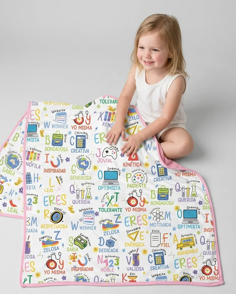 You Are Spanish Alphabet Version Bamboo Blanket