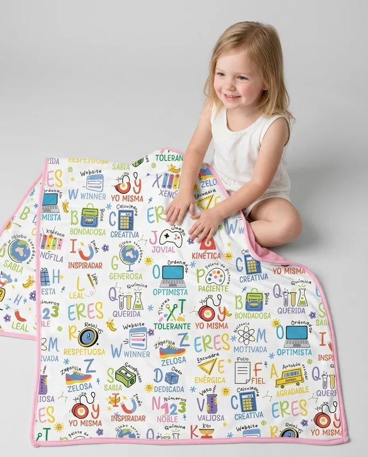 You Are Spanish Alphabet Version Bamboo Blanket
