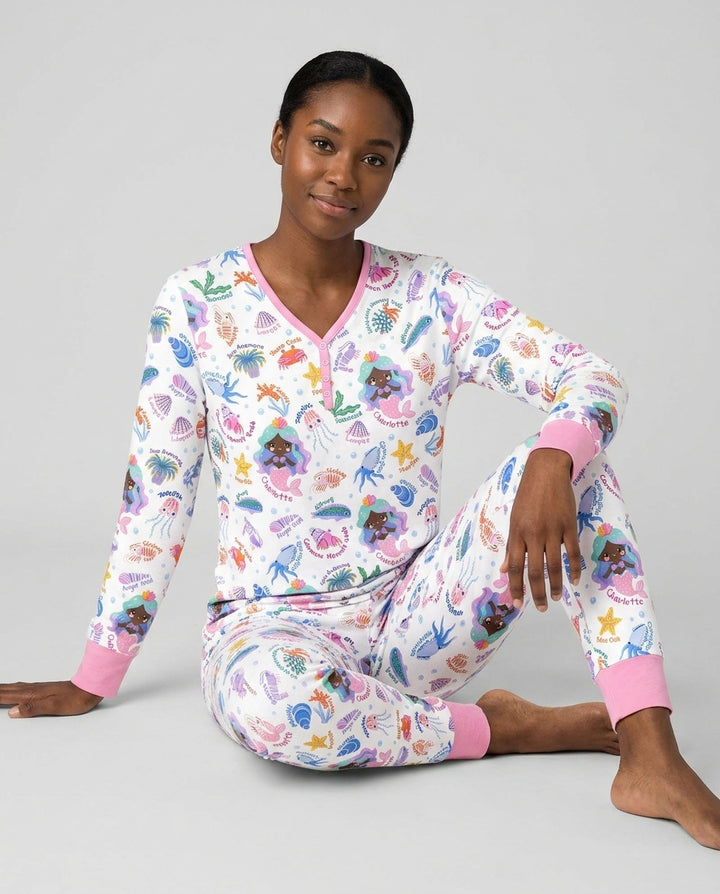 Plantilla Pijama de Bambú Personalizado para Mujer