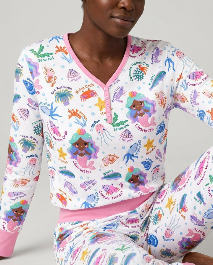 Plantilla Pijama de Bambú Personalizado para Mujer