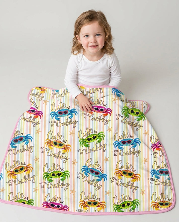 Cute But A Little Bit Crabby Bamboo Blanket