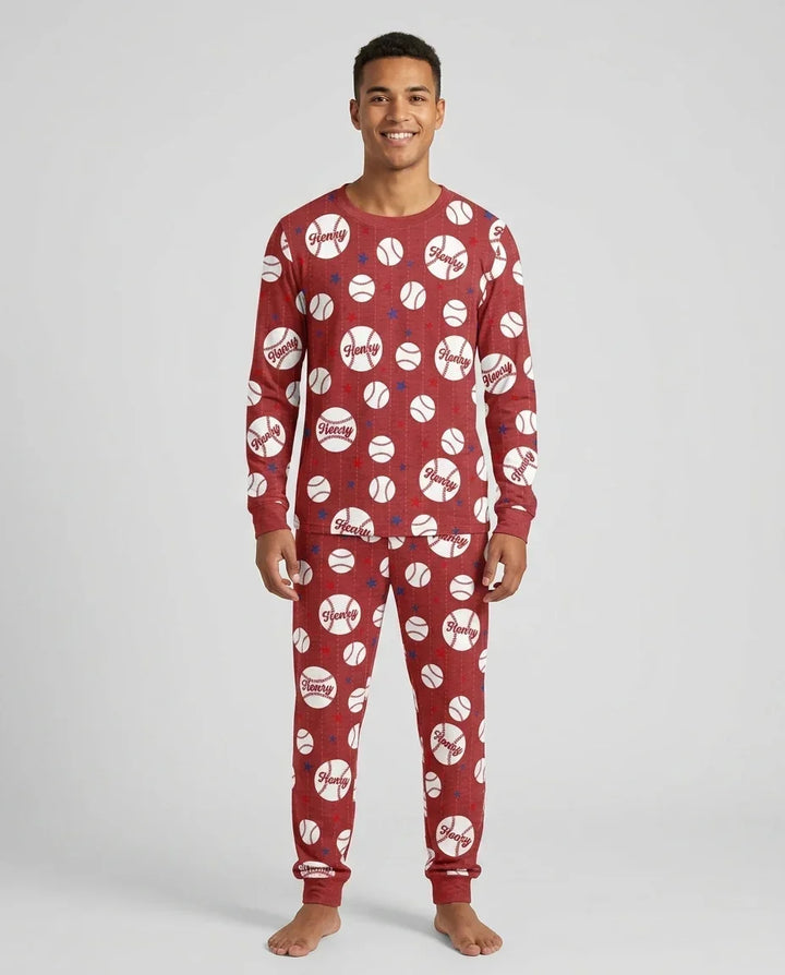 Custom Name Rookie of The Year Matching Bamboo Men's Pajama Set