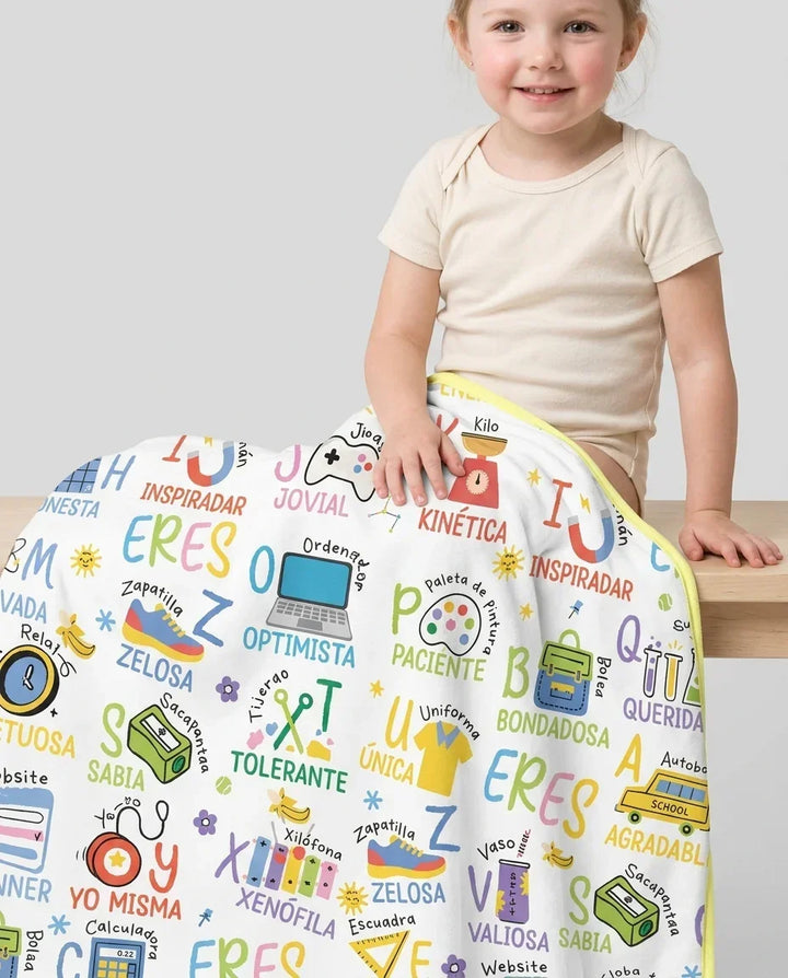 You Are Spanish Alphabet Version Bamboo Blanket