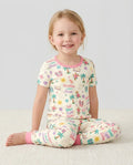 Zweiteiliges, kurzärmliges Pyjama-Set mit Marienkäfern