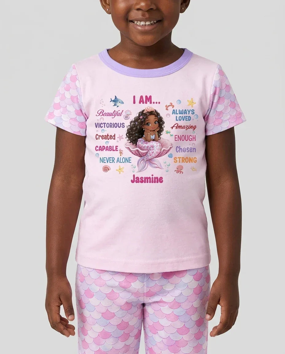 Conjunto de pijama de dos piezas de bambú de manga corta, plantilla personalizada