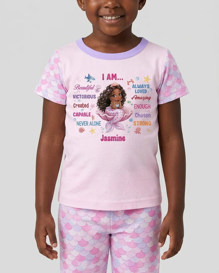Conjunto de pijama de dos piezas de bambú de manga corta, plantilla personalizada