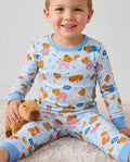 Capyjama Family Matching Bamboo Two Piece Long Sleeve Pajama Set