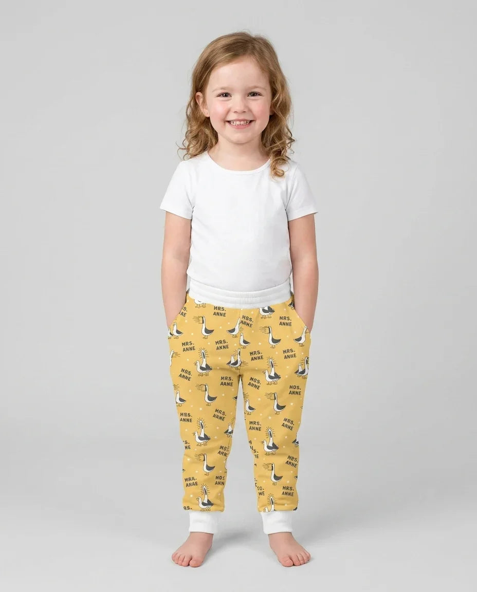 Custom Funny Seagulls Teacher Bamboo Jogger