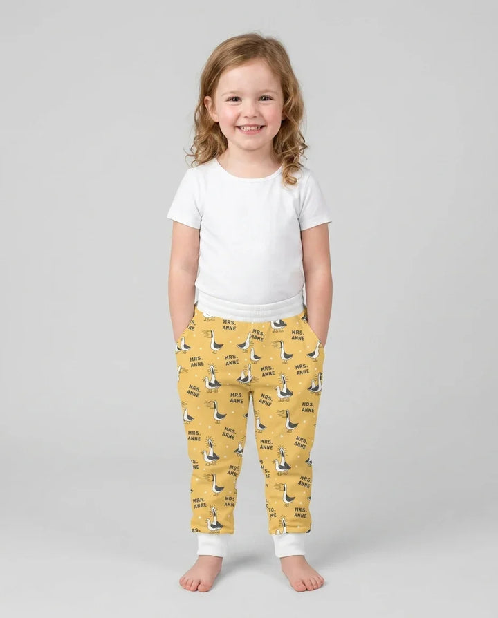 Custom Funny Seagulls Teacher Bamboo Jogger