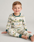 Western Cowboy Landscape Bamboo Two Piece Long Sleeve Pajama Set