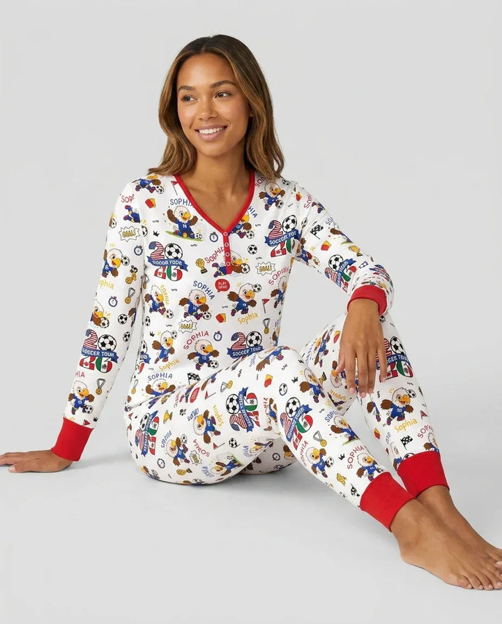 Vorlage Bambus Damen Pyjama Set