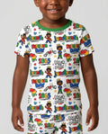 Juneteenth Black and Proud Bamboo Two Piece Short Sleeve Shorts Pajama Set
