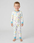 Dino Alphabet ABC Bamboo Two Piece Long Sleeve Pajama Set