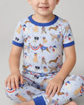 Zweiteiliges, kurzärmliges Pyjama-Set mit Marienkäfern