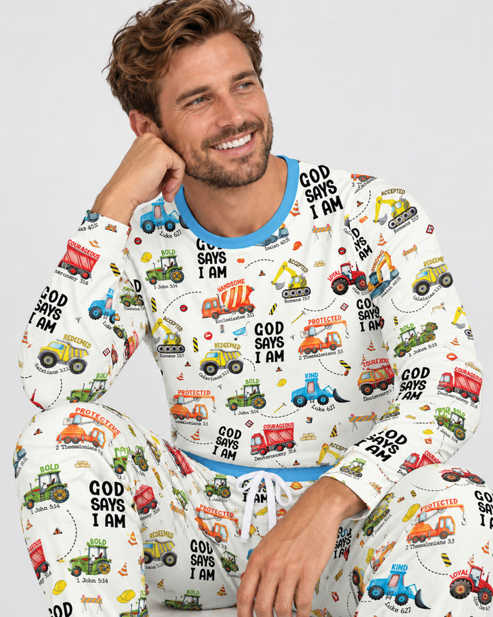 God Says I am Bamboo Men's Pajama Set