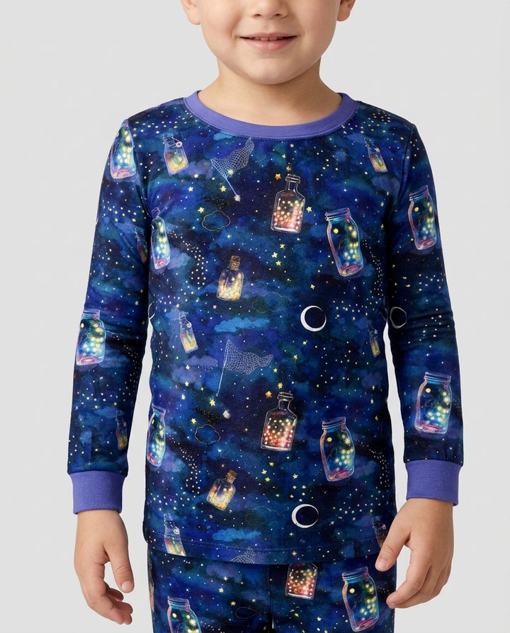 Conjunto de pijama de dos piezas de bambú con mangas largas, plantilla PERSONALIZADA
