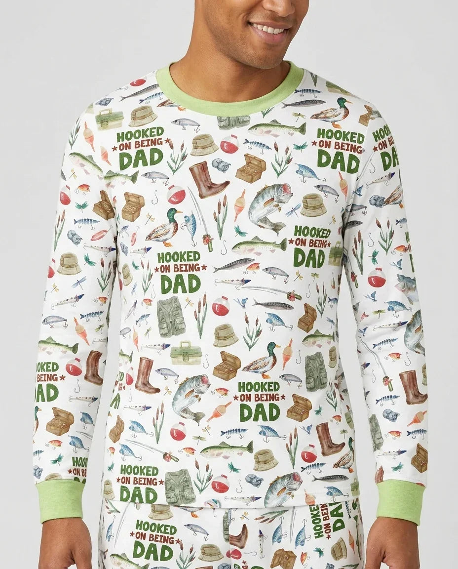Hooked On Being Dad Daddy & Me Matching Bamboo Men's Pajama Set
