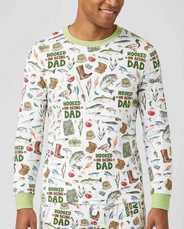 Hooked On Being Dad Daddy & Me Matching Bamboo Men's Pajama Set