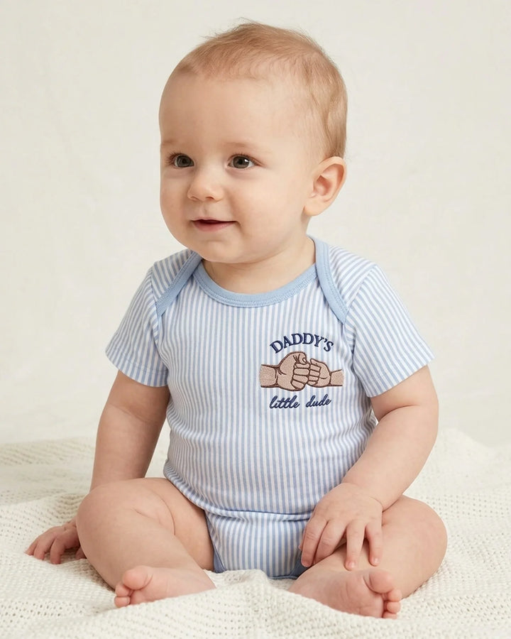 Embroidered Daddy's Little Bamboo Bodysuit