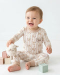 Child Of God Embroidered Baby Bamboo Two Piece Long Sleeve Pajama Set