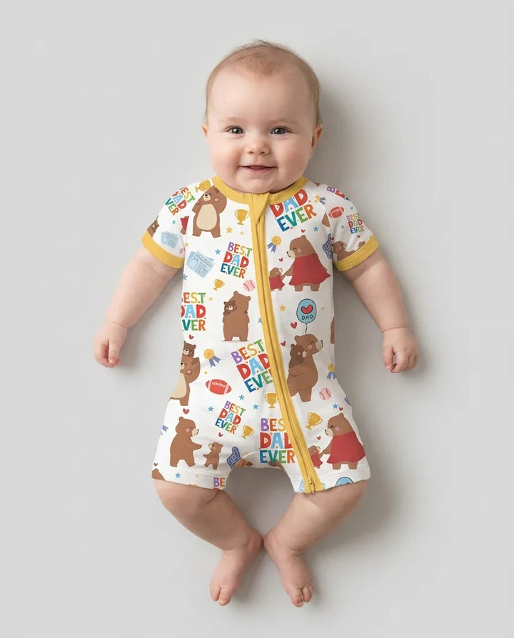 Best Daddy Bear Ever Family Matching Bamboo Shorty Zippy