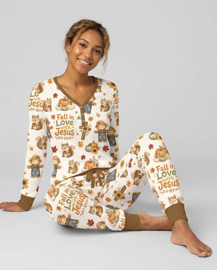 Fall For Jesus Bamboo Women Pajama Set