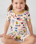 Hispanic Heritage Month Country Flags Bamboo Two Piece Short Sleeve Shorts Pajama Set