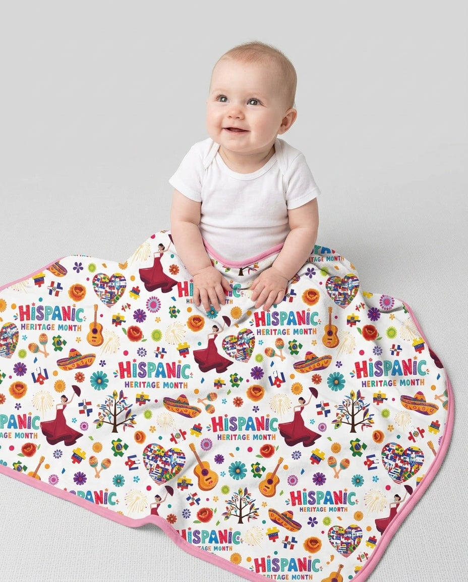 Fiesta Hispanic Heritage Month Bamboo Blanket