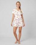 God Says I Am Girl Bamboo Women Short Sleeve Short Pajama Set