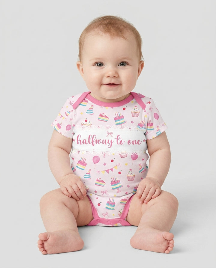Party Halfway to One Bamboo Bodysuit