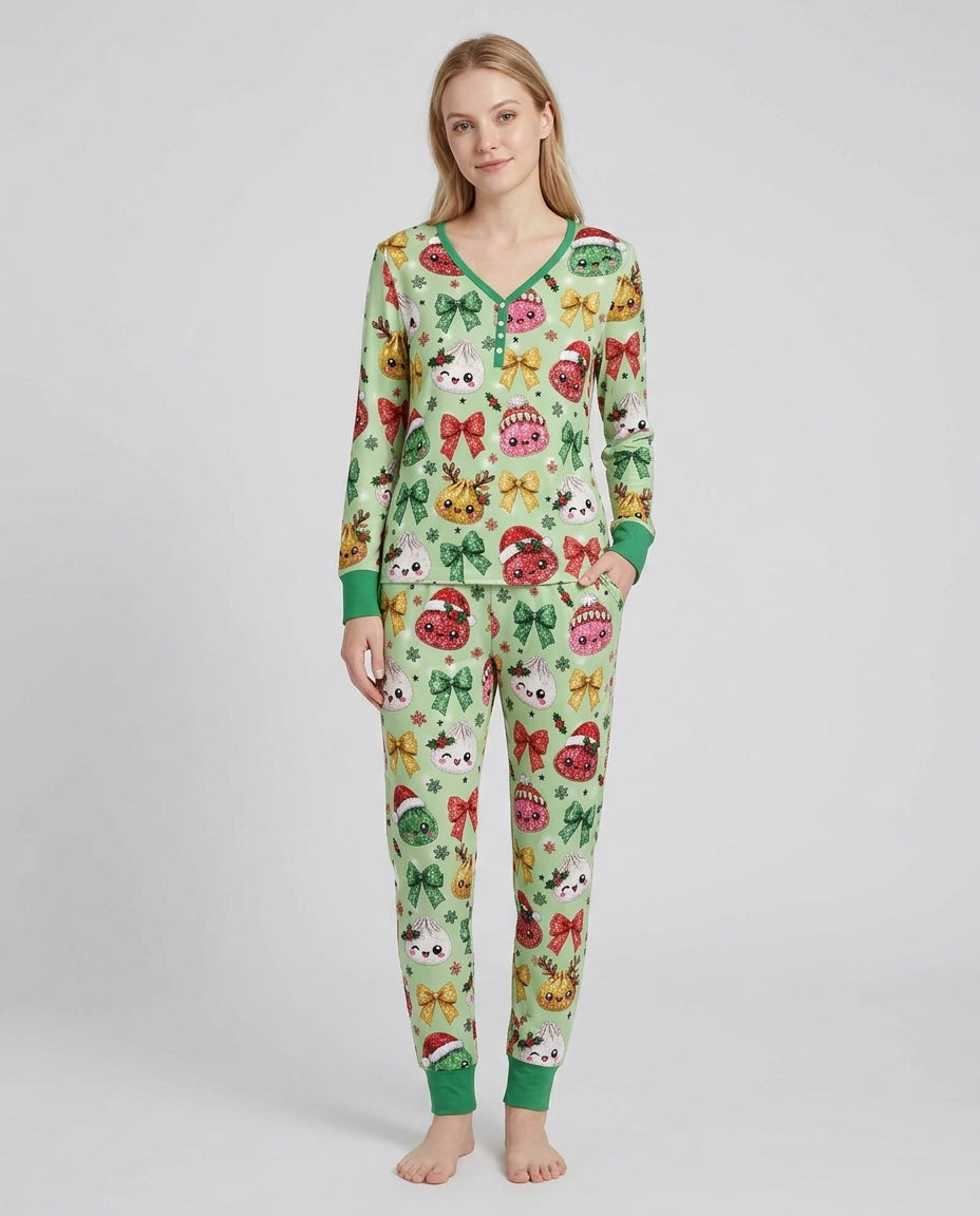 You're A Christmas Dumpling Bamboo Women Pajama Set