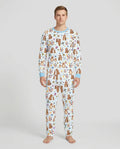 Conjunto de pijama de bambú para hombre a juego familiar "La mejor mamá oso de la historia"