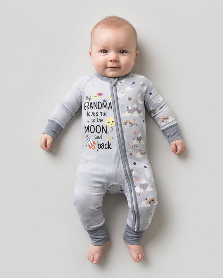 My Grandma Loves Me To The Moon And Back Bamboo Convertible Zippy