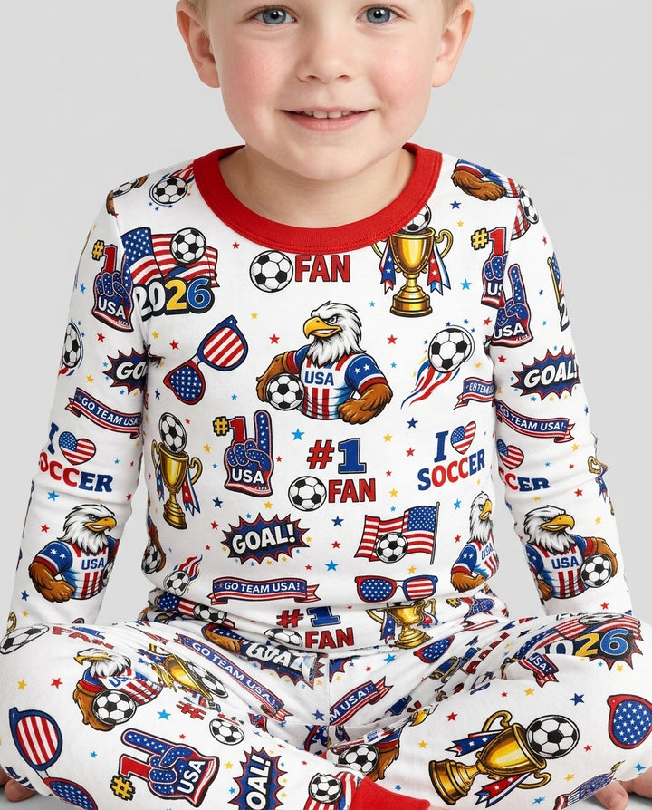 Conjunto de pijama de dos piezas de bambú de manga larga