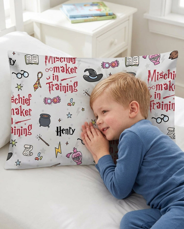 Custom Name Mischief Maker In Training Bamboo Pillow Case