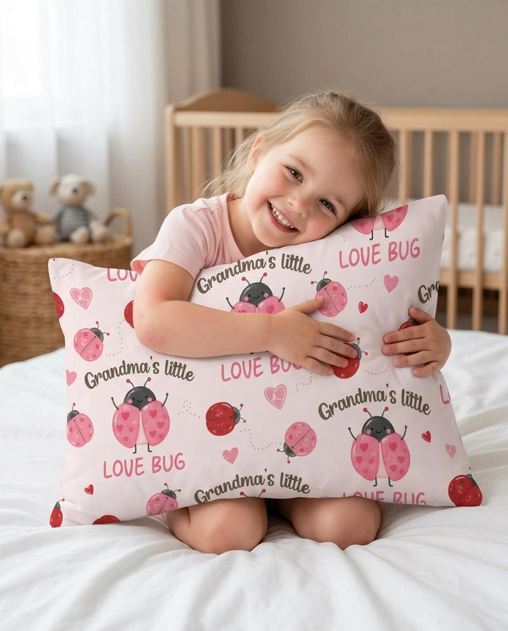 Grandma's Little Love Bug Bamboo Pillow Case