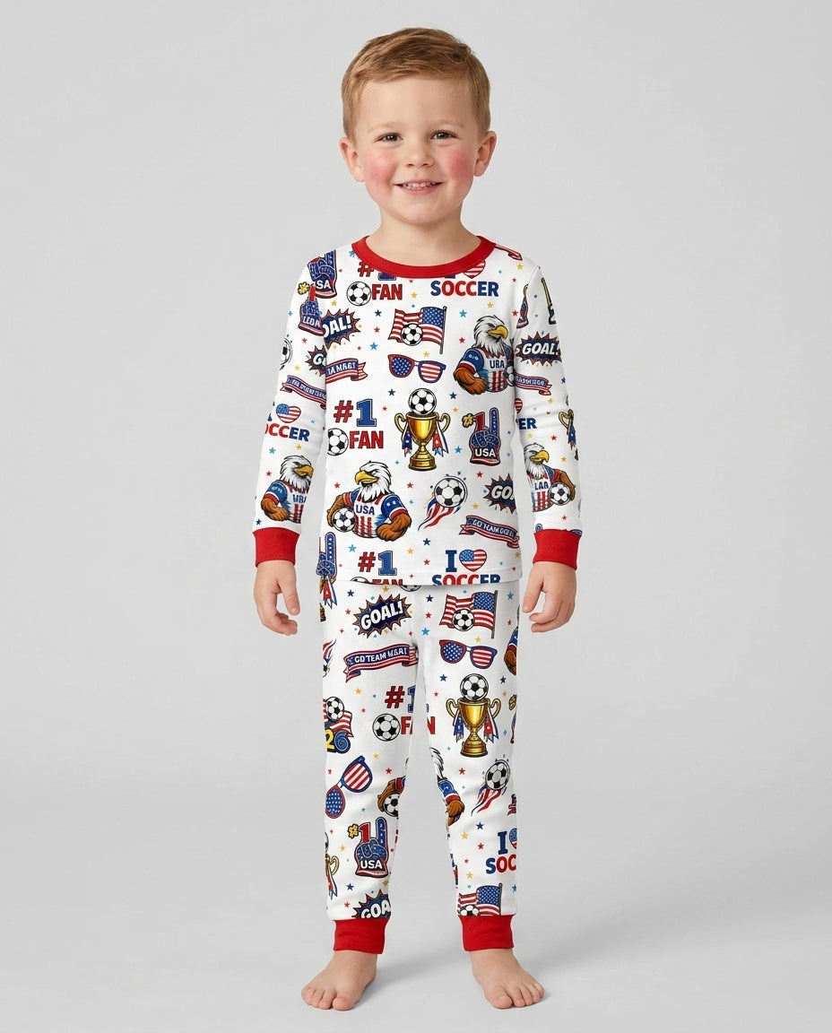 Conjunto de pijama de dos piezas de bambú de manga larga