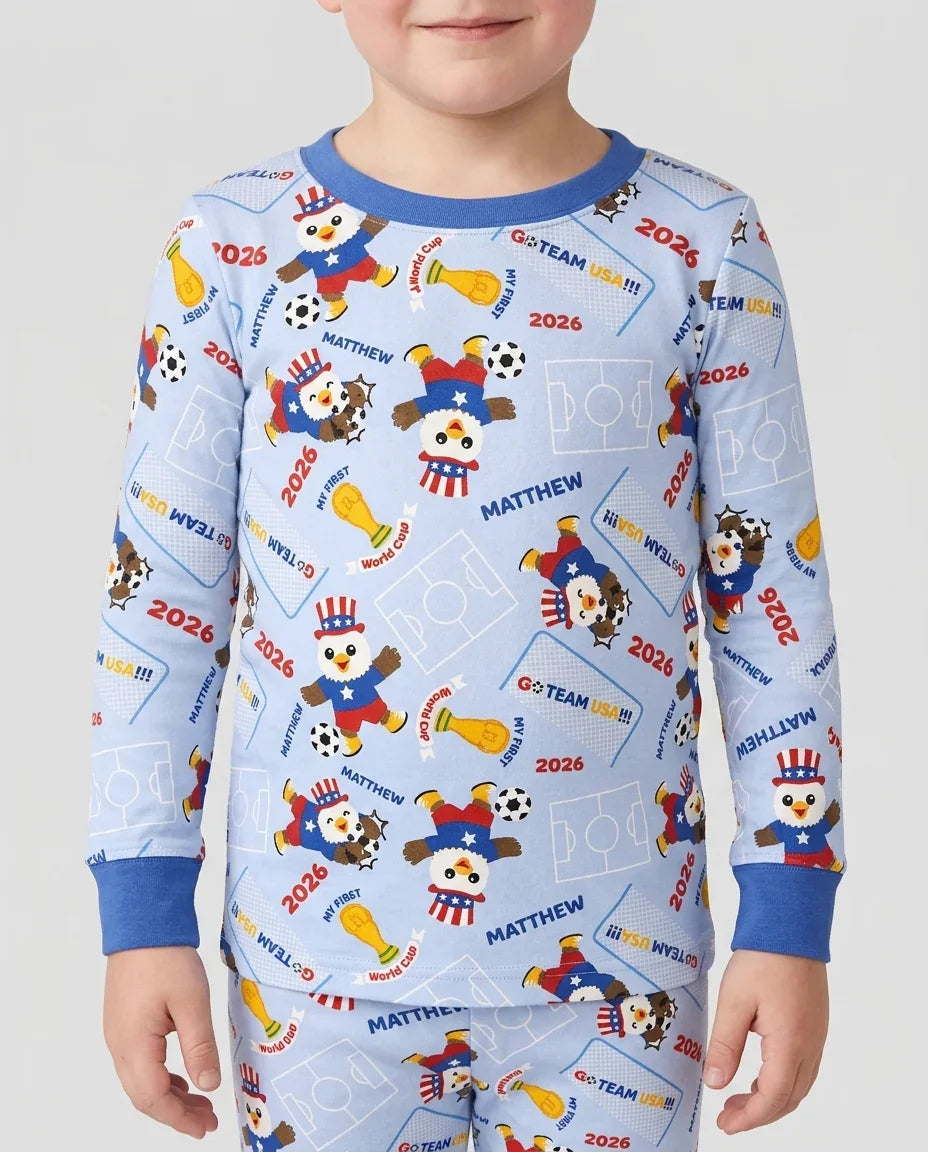 My First World Cup Bamboo Two Piece Long Sleeve Pajama Set