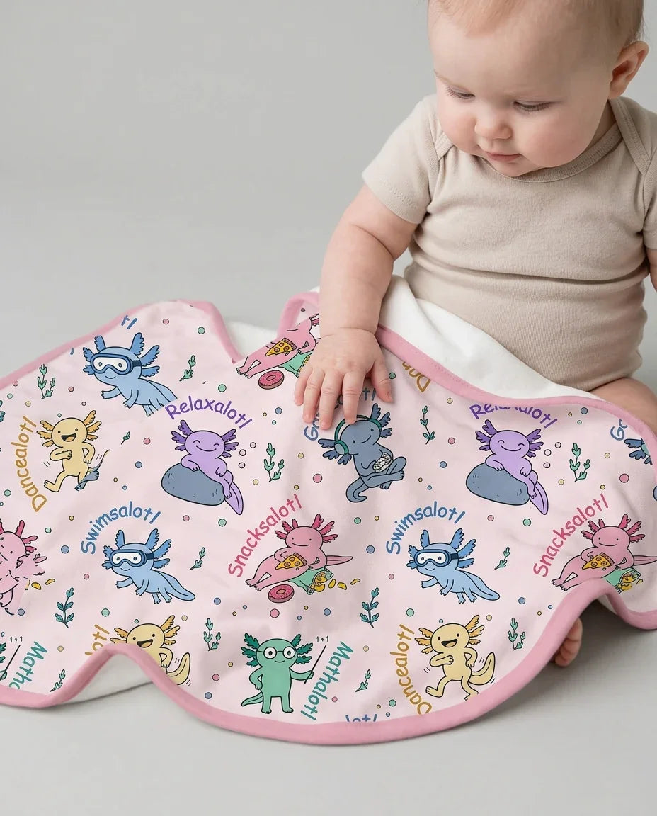 A Lotta Axolotls Bamboo Blanket