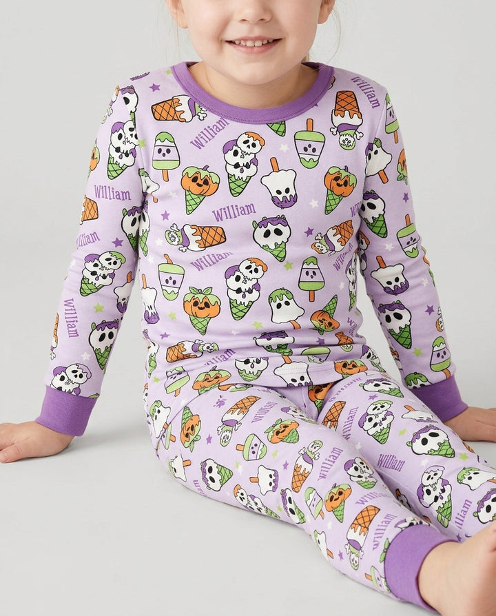 Conjunto de pijama de dos piezas de bambú con mangas largas, plantilla PERSONALIZADA